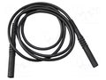 Test lead; 20A; banana plug 4mm,both sides; insulated; Len: 1m MUELLER ELECTRIC BU-6161-N-39-0