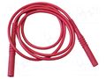 Test lead; 20A; banana plug 4mm,both sides; insulated; Len: 1m MUELLER ELECTRIC BU-6161-N-39-2