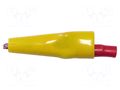Crocodile clip; 10A; yellow; Grip capac: max.7.9mm MUELLER ELECTRIC BU-63C-4