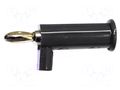 Connector: 3mm banana; plug; black; 5A; push-in MUELLER ELECTRIC BU-P2945-0