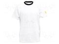 T-shirt; ESD; XL; cotton,conductive fibers; white ANTISTAT ATS-108-6553