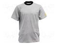 T-shirt; ESD; L; cotton,conductive fibers; grey ANTISTAT ATS-108-6562