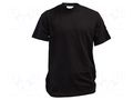 T-shirt; ESD; L; cotton,conductive fibers; black ANTISTAT ATS-108-6582