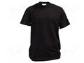 T-shirt; ESD; XL; cotton,conductive fibers; black ANTISTAT ATS-108-6583