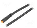 Cable: for sensors/automation; M8; PIN: 4; straight; 2m; plug; 60VDC LUTRONIC 0800F104002-2M