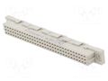 Connector: DIN 41612; socket; female; PIN: 64; straight; THT; 2.54mm TE Connectivity 9-1393640-3