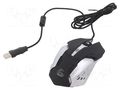 Optical mouse; black,mix colours; USB A; wired; 1.5m GEMBIRD MUSG-07