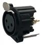 XLR CONNECTOR, JACK, 3POS, PCB IO-XLR3-F-EV