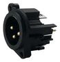 XLR CONNECTOR, PLUG, 3POS, PCB IO-XLR3-M-EV