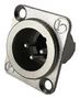 XLR CONNECTOR, PLUG, 3POS, PANEL IO-XLR3-M-JLX