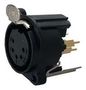 XLR CONNECTOR, JACK, 5POS, PCB IO-XLR5-F-EV