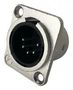 XLR CONNECTOR, PLUG, 5POS, PANEL IO-XLR5-M-JL