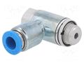 Throttle-check valve; 0.2÷10bar; zinc casting chrome; 185l/min FESTO GRLZ-1/8-QS-6-D