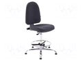 Chair; ESD; Seat dim: 460x430mm; Back dim: 440x510mm; 610÷870mm RT WORK ESD-CHAIR11