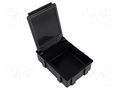 Bin; with flap; ESD; 41x37x15mm; black BERNSTEIN BRN-9-323-VE10