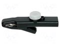 Crocodile clip for connections; ESD; black BERNSTEIN BRN-9-353