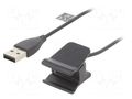Cable: for smartwatch charging; 1m; 1A; Fitbit Alta HR; black AKYGA AK-SW-35
