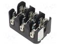 Fuse holder; for DIN rail mounting; 60A; 600V; Poles: 3; black LITTELFUSE LFT600603C