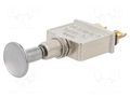 Switch: push-pull; Pos: 2; 75A/28VDC; chrome; Illumin: none; PP SWITCH COMPONENTS PP-1A-DC-7-M