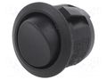 ROCKER; SPST; Pos: 2; ON-OFF; 10A/28VDC; black; none; RA; Body: black SWITCH COMPONENTS RA1-1A-DC-2-B