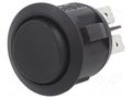 ROCKER; DP3T; Pos: 3; (ON)-OFF-(ON); 10A/28VDC; black; none; RA SWITCH COMPONENTS RA1-2G-DC-2-B