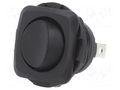 ROCKER; SPDT; Pos: 2; ON-ON; 10A/28VDC; black; none; RB; Body: black SWITCH COMPONENTS RB1-1D-DC-2-B