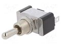 Switch: toggle; Pos: 3; SPDT; (ON)-OFF-(ON); 21A/14VDC; TA/TA2; 50mΩ SWITCH COMPONENTS TA2-1G-DC-5