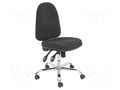 Chair; ESD; Seat dim: 460x430mm; Back dim: 440x510mm; 505÷635mm RT WORK ESD-CHAIR12