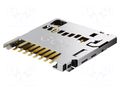 Connector: for cards; microSD; push-push; SMT; gold flash; PIN: 8 GCT MEM2080-00-128-00A
