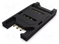 Connector: for cards; Mini SIM; with hinged cover; SMT; PIN: 6; 1A GCT SIM5060-6-0-26-00A
