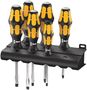 932/918/6 Screwdriver set Kraftform Wera: Chiseldriver and rack, 1 x PZ 1x80; 1 x PZ 2x100; 1 x 0.6x3.5x80; 1 x 0.8x4.5x90; 1 x 1.0x5.5x100; 1 x 1.2x7.0x125, Wera 05018287001