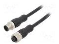 Cable: for sensors/automation; M12; PIN: 5; 10m; plug; 36VDC; PVC ABB 2TLA020056R2300