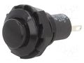 Switch: push-button; Pos: 2; SPST-NC; 1.5A/250VAC; (OFF)-ON E-SWITCH RP3502BBLK