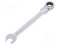 Wrench; combination spanner,with ratchet,with joint; 13mm PG TOOLS PG-T094