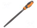 File; planisher; triangle; 200mm; non-slip grip; steel PG TOOLS PG-T863
