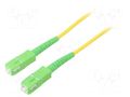 Fiber patch cord; OS2; SC/APC,both sides; 2m; LSZH; yellow Goobay SCA-SCA/OS2-020YL