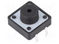 Microswitch TACT; SPST-NO; Pos: 2; 0.05A/12VDC; THT; none; 1.57N E-SWITCH TL1100EF160Q