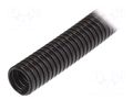 Protective tube; Size: 36; polyamide; black; PA6S; Øint: 36mm ANAMET EUROPE AN-801.336.0