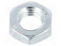 Nut; hexagonal; M6; Thread: fine thread; 0.75; steel; Plating: zinc BOSSARD B6/BN1207