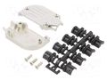 Enclosure for connectors: D-Sub; D-Sub 15pin,D-Sub HD 26pin ENCITECH DSCK15-K