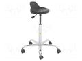 Stool; ESD; Seat dim: 330x230mm; 430÷555mm; Rsurf: 0.1÷1MΩ RT WORK ESD-STOOL04