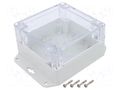 Enclosure: multipurpose; X: 105mm; Y: 105mm; Z: 60mm; ZP; light grey KRADEX ZP10510560UJPH-PC