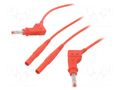 Test lead; 19A; banana plug 4mm,angular banana plug 4mm; Len: 1m STÄUBLI XZG410-L-10022