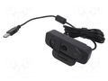 Webcam; black; USB; Features: Full HD 1080p,PnP; 1.6m; clip; 96° LOGILINK UA0381