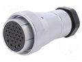 Connector: circular; plug; female; PIN: 26(22+4); IP65; WF40; 500V WEIPU WF40K26TA1