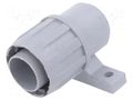 End holder; polypropylene; FlexiGuard FG; -35÷80°C; IP54; grey HELLERMANNTYTON FG27-UH-PP-GY