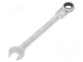 Wrench; combination spanner,with ratchet,with joint; 19mm PG TOOLS PG-T098