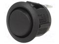 ROCKER; SP3T; Pos: 3; (ON)-OFF-(ON); 10A/28VDC; black; none; RA SWITCH COMPONENTS RA1-1G-DC-2-B