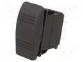 ROCKER; SP3T; Pos: 3; (ON)-OFF-(ON); 20A/14VDC; black; IP56; none SWITCH COMPONENTS SRD2-1G-DC-1-BNN