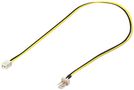 PC Fan Power Cable, Extension 3-Pin to 2-Pin, 0.3 m - Fan male (3 pin) > Fan female (2 pin) 93628